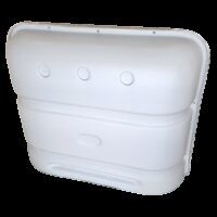 Icon Propane Tank Cover, Dual 20/30 lb, White, Polyethylene