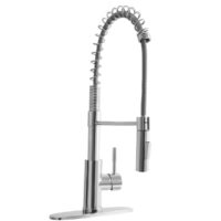 Dura Faucet RV Kitchen Pull-Out Faucet, Chrome Plated, Silver