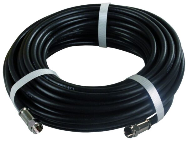 JR Products RG-6 Coax Cable, 50 Feet, Female F-Connector