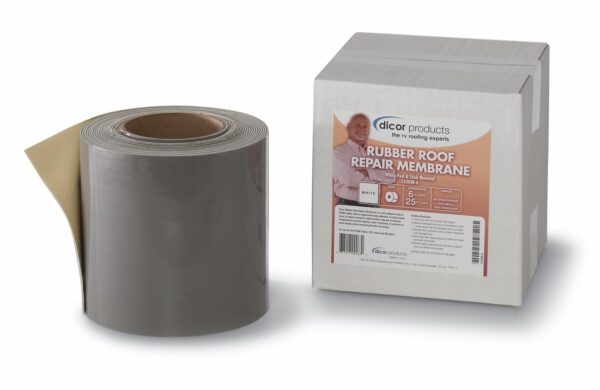 Dicor EPDM Roof Repair Tape, White, 6" x 25 Feet