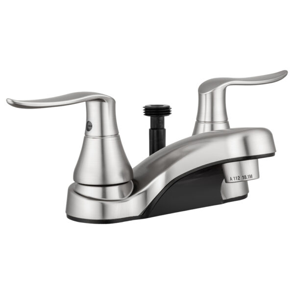Dura Faucet Lavatory Faucet with Shower Diverter, 4 Inch, Brushed Nickel