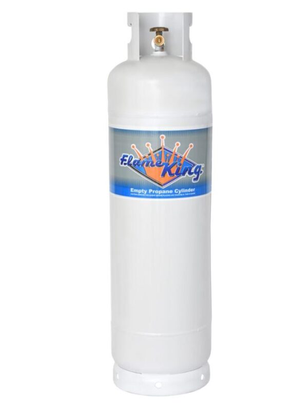 Flame King 60 Pound Propane Tank, POL Valve, White