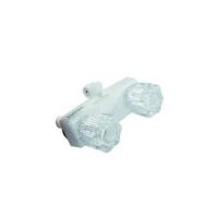 Empire Faucet Shower Control Valve Clear Crystal Knob/ White Housing
