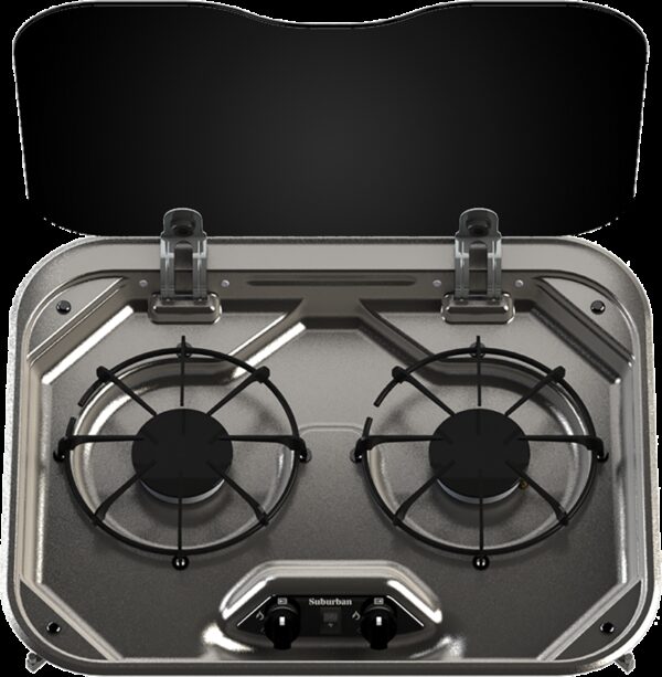 Invision Stove Top Cover for Suburban SDN2U, 14 x 18-1/4 Inch, Black