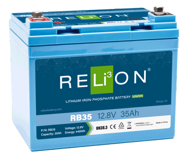 RELiON 12 Volt 35 Ah Lithium Deep Cycle Battery