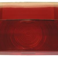 Peterson Red/Clear Trailer Light Lens, Snap-On