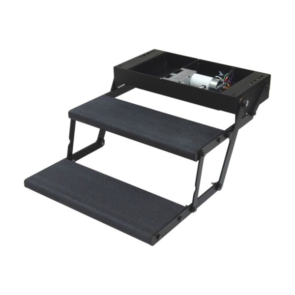 Lippert Tread Lite Power Entry Step, 2 Steps, 24 Inch, LED Lit