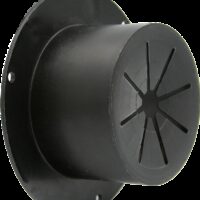 Zebra RV Round Electrical Cord Hatch, 4-1/4 Inch, Black