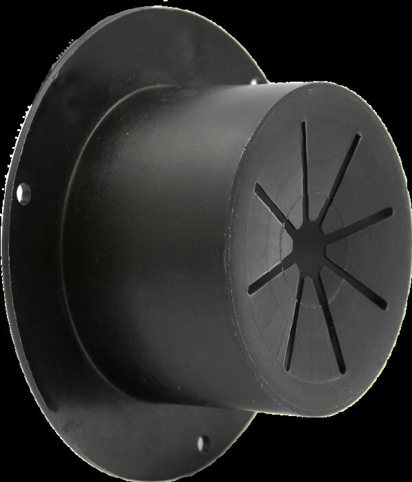 Zebra RV Round Electrical Cord Hatch, 4-1/4 Inch, Black