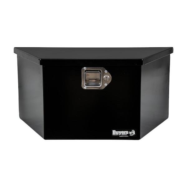 Buyers Products Steel Trailer Tongue Tool Box, 27 Inch, 2.5 Cubic Feet, Black