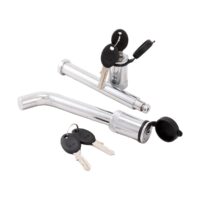 Husky Towing Trailer Hitch Locking Pins, 5/8 inch, Key Lock, Chrome, Set of 2