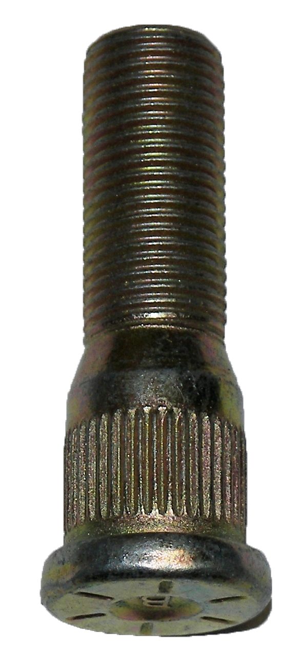 AP Products Wheel Stud, 1/2-20, 1.84" Length, Steel, Black