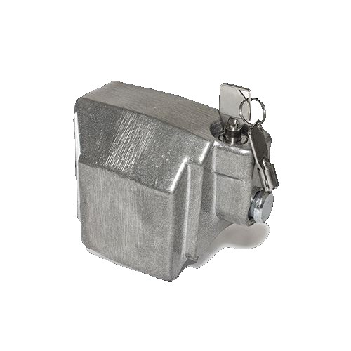 Blaylock EZ Push Button Coupler Lock, 2-5/16 Inch Ball Couplers, Silver