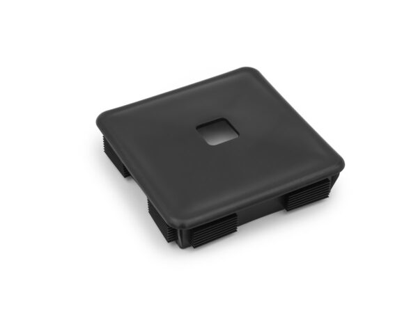B&B Molders Sewer Hose Carrier Cap, 4 Inch, Black, Square