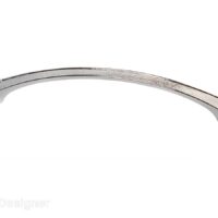 RV Designer Chrome Plated Exterior Grab Bar, 10 Inch, Curved, Silver