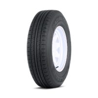 Carlisle ST175/80R13 Trailer Tire with 13x4.5 Steel Wheel, White
