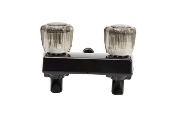 Dura Faucet Shower Control Valve, Dual Knob, Polished Black