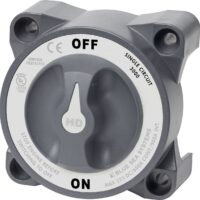 Blue Sea Systems Battery Disconnect Switch, 325 Ampere, Rotary with Removable Knob