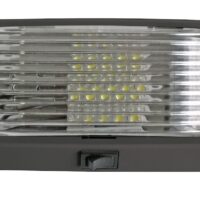 Valterra Rectangular Porch Light, 6 Inch, Incandescent, Black with Switch