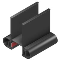 Jaeger-Unitek Flip N Seal Slide-Out Seal, 20 Feet, Double Bulb, EPDM