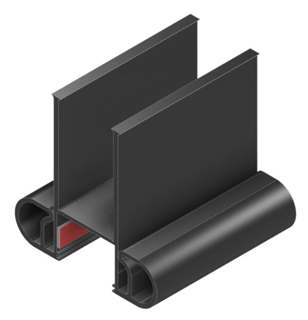 Jaeger-Unitek Flip N Seal Slide-Out Seal, 20 Feet, Double Bulb, EPDM