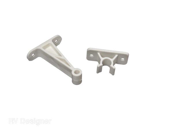 RV Designer Plastic C-Clip Door Holder, 3 Inch, White