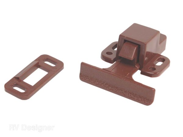 RV Designer 2 Inch Cabinet Catch, Brown