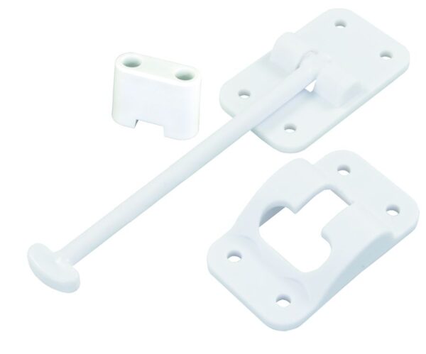 JR Products 6 Inch T-Style Door Catch, Polar White