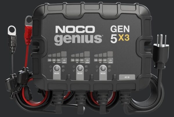 NOCO 15 Amp Three Bank Battery Charger, 12V, Marine, Multi-Chemistry