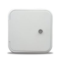 B&B Molders Electrical Cord Hatch, 6.75 x 7.6 Inches, Polar White
