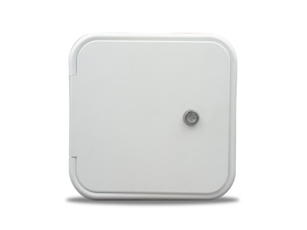 B&B Molders Electrical Cord Hatch, 6.75 x 7.6 Inches, Polar White
