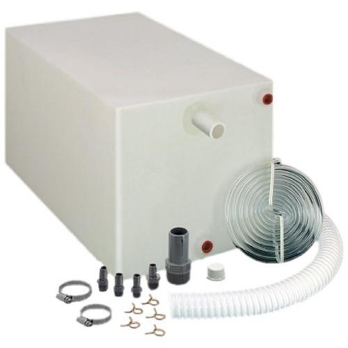 Barker 12 Gallon RV Fresh Water Tank, White, Rectangular