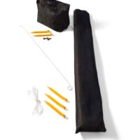 Lippert Solera Classic Sunshade, 8 Feet Drop x 8 Feet Length, Black