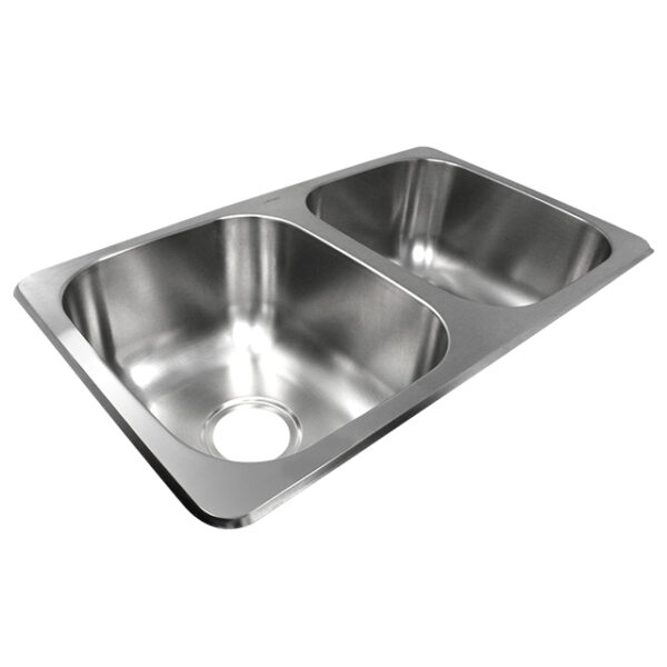 LaSalle Bristol Stainless Steel RV Sink, Double Bowl, 25" x 15"