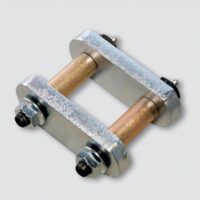 MORryde 1/2-Inch Leaf Spring Shackle, Silver, with Bronze Bushings