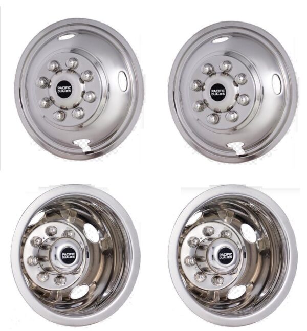 Pacific Dualies 17" Wheel Simulator, 8 Lug, Set of 4