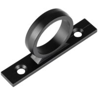 Dura Faucet Shower Hose Guide Ring, Black Matte, with Wall Anchor