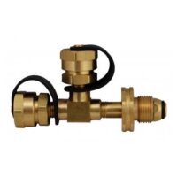 Marshall Excelsior Propane Splitter, Male POL to Tee, Dual 1 Inch-20 Male