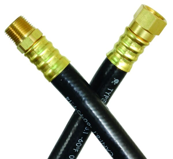 JR Products Propane Hose, 24 Inches, 3/8 Inch, Mixed Ends Adapter