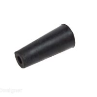 RV Designer Rubber Door Stop Bumper, Round, Black
