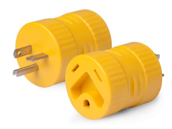 Marinco 5-20P to 5-30R Power Cord Adapter, Yellow
