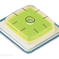 RV Designer Pocket Bubble Level, 3-Way, 1-3/4 x 1-3/4 in, Set of 2