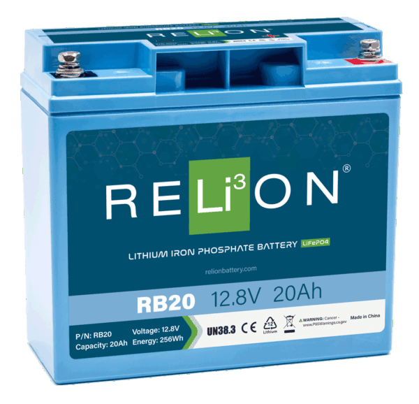RELiON 12 Volt 20 Ah Lithium Deep Cycle Battery, Group 31