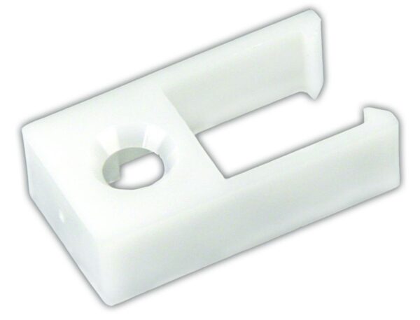 JR Products Type D Plastic Curtain Track End Stop, White, Set of 2