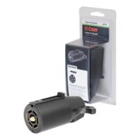CURT 7-Way RV Trailer Wiring Connector, Black