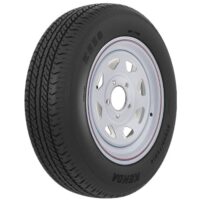 Americana ST-205-75-14 Tire/Wheel Assembly, Radial, White, 14 x 6 in