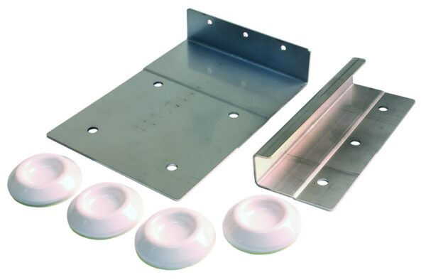 JR Products Washer/Dryer Mounting Bracket Set, Stainless Steel