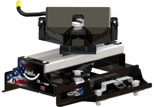 PullRite OE Puck Series Super Glide Fifth Wheel Hitch, 24,000 Pound, Sliding, Black