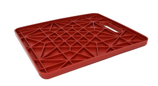 Valterra Set of 2 Jack Stand Pads, 14" x 14", 10,000 lb, Red Polymer