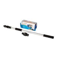 Camco 11 Inch Telescoping Dual-Bristle Wash Brush with Water Control, 43 to 71 Inches